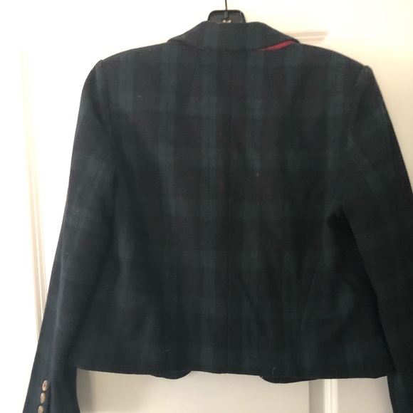 Wool blend plaid blazer - Picture 6 of 8